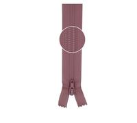 YKK Reißverschluss Kunststoffspirale nicht teilbar 3mm 12cm 811 perlrosa (21,00 € pro 1 m) Farbe:Farbe 811$Länge:12cm
