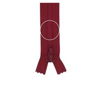 YKK Reißverschluss Kunststoffspirale nicht teilbar 3mm 20cm 016 rotviolett (14,95 € pro 1 m) Farbe:Farbe 016$Länge:20cm