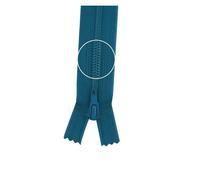 YKK Reißverschluss Kunststoffspirale nicht teilbar 3mm 25cm 020 türkisblau (14,04 € pro 1 m) Farbe:Farbe 020$Länge:25cm
