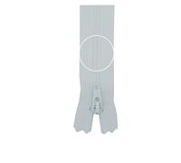 YKK Reißverschluss Kunststoffspirale nicht teilbar 3mm 30cm 501 weiß (12,30 € pro 1 m) Farbe:Farbe 501$Länge:30cm