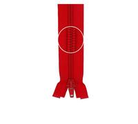 YKK Reißverschluss Kunststoffspirale teilbar 5mm 50cm 820 hochrot (14,38 € pro 1 m) Farbe:820$Länge:50cm