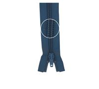YKK Reißverschluss Kunststoffspirale teilbar 5mm 75cm 839 jeansblau (11,28 € pro 1 m) Farbe:839$Länge:75cm