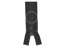 YKK Reißverschluss Kunststoffzähnchen teilbar 5mm 55cm 916 schwarzbraun (18,55 € pro 1 m) Farbe:Farbe 916$Länge:55cm