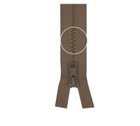 YKK Reißverschluss Kunststoffzähnchen teilbar 5mm 60cm 573 beige (17,00 € pro 1 m) Farbe:Farbe 573$Länge:60cm