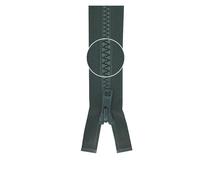 YKK Reißverschluss Kunststoffzähnchen teilbar 5mm 80cm 890 dunkelgrün (10,57 € pro 1 m) Farbe:Farbe 890$Länge:80cm