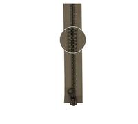 YKK Reißverschluss Metall antik 2-Wege teilbar 5mm 80cm 573 beige (17,25 € pro 1 m) Farbe:573 beige$Länge:80cm