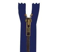 YKK Reißverschluss Metall antik 2-Wege teilbar 5mm 50cm 058 marine (23,00 € pro 1 m) Farbe:058 marine$Länge:50cm