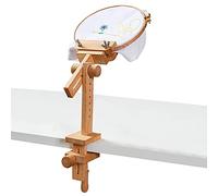 Ykop Stickständer Kreuzstich Ständer Verstellbarer Stickständer Für Tisch Stickrahmen Holz Embroidery Hoop Stand Stickrahmen Halterung Aus Holz Stickständer Für Tisch Für Basteln DIY