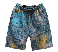 YLCYDLYU Badeshorts Für Herren Hawaiian Beach Shorts Männer Hip Hop Streetwear Kurzer Plus Size 10Xl 12Xl Sommershorts Männlich Männlich-Farbe 2-10Xl (150 Bis 160 Kg)