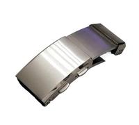 YLZCAM 18/20/22 mm 316L massiver Edelstahl-Uhrenverschluss, luxuriöse verstellbare Faltschließe, Premium-Metallverschluss, Uhrenreparaturzubehör (Color : Silver, Size : 20mm)