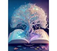 YMJD 11 CT Kreuzstich-Set für Anfänger, Stickerei, bedruckt, Kreuzstich (Baum, 36 x 46 cm)