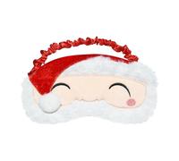 Ynaice Augenmaske zum Schlafen, Schlafmaske Weihnachten Niedliche Lustige Weihnachtsmann Augenmaske Shade Abdeckung für Kinder, für Reisen und Erwachsene (Weihnachtsmann B)