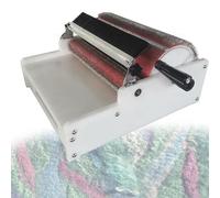 YNITJH Manuelle Trommelkardiermaschine Für Wolle,Stabile Karden Mit 90tpi Edelstahl-Nadeln Und Aluminium-Walzen (ø20cm),Zum Farben Mischen,Filzen Und Zur Wollvorbereitung Für Strick 40CM/16inch