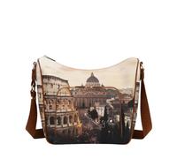 YNot Yes Bag Damen Umhängetasche mit Reißverschluss und Print, Jubilee - Farb-Varianten: Multicolor