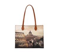 YNot Yes Bag Große Shopper mit Print und Reißverschluss, Jubilee - Farb-Varianten: Multicolor