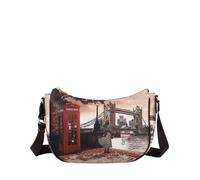 YNot Yes Bag Hobo Mittelgroß mit Print und Reißverschluss, London Bridge - Farb-Varianten: Multicolor