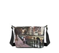 YNot Yes Bag kleine Umhängetasche mit Print und Reißverschluss Amsterdam Bridge - Farb-Varianten: Multicolor