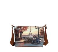 YNot Yes Bag kleine Umhängetasche mit Print und Reißverschluss, kisses from Paris - Farb-Varianten: Multicolor