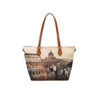 YNot Yes Bag Shopper wasserfest mit City-Print und Reißverschluss, Jubilee - Farb-Varianten: Multicolor