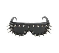 YNPQTDS Kreative Herren-Sonnenbrille Mit Nieten PC 11X8X19CM Sonnenbrille Mit Nieten Steampunk Brille Modische Schutzbrille Für Outdoor Aktivitäten Partys Schöne Retro Sonnenbrilles