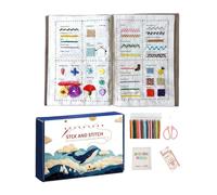 YNPQTDS Stickerei-Übungsbuch, Kreativ-Set, Handarbeit, Stickbuch, für Anfänger, für Handwerksliebhaber, Männer, Frauen, Jugendliche,