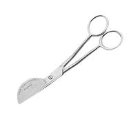 YNR Linkshänder-Applikation Entenschnabelmaschine Stickschere - Premium Deutscher Stahl Stoffschere rasiermesserscharfe kleine Spitze für optimale Präzision Stiche, Basteln, Nähen, Silber, 15,2 cm
