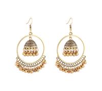 YO-HAPPY Ethnische Indische Jhumka Jhumki Schmuck Glocken Quaste Baumelnde Ohrringe Frauen