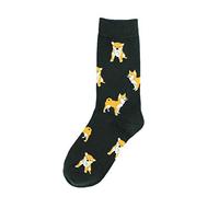YO-HAPPY Frauen Lustige Tier Crew Socken Shiba Inu Hund Katze Schwein Druck Happy Cartoon Strumpfwaren