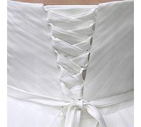 YO-HAPPY Kleid Band, 118 Zoll Hochzeitskleid Reißverschluss Ersatz verstellbare Korsett Rücken Kit Schnür Satin Band Krawatten für Braut Bankett Abendkleid