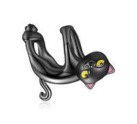 YOAME 925 Sterling Silber Charms für Pandora Armbänder Cartoon Schwarze Katze Charm für Frau Mädchen Schmuck Geschenke Anhänger Bead