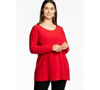 YOEK Tunika Damen Baumwolle rot, 50-52