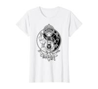 Yoga Elefant Gott Ganesh Ganesha indisches Yin Yang Symbol Preisgünstiges Grafik-T-Shirt, Damen, Weiß, XL