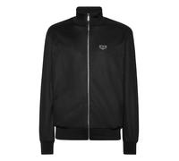 Yoga-Sweatjacke PHILIPP PLEIN "Iconic Plein", Herren, Gr. XXL, schwarz (02, schwarz), Obermaterial: 60% Polyester, 40% Baumwolle, Sweatjacken (27550262-XXL) 02, schwarz