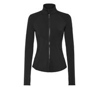 Yoga-Sweatjacke PLEIN SPORT "Sweatjacke", Mädchen, Gr. XXL, schwarz (02, schwarz), Obermaterial: 75% Polyamid, 25% Elasthan, Sweatjacken (91452907-XXL) 02, schwarz