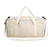 Yogasports Turnbeutel, faltbar, Reisetasche, Handgepäck, Wochenendtasche, Damen, wasserdicht, Übernachtungstasche für Yoga, weiß