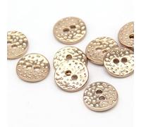 YOGAYE 10 stücke 11mm Kleine Kinder Hemd Gold Metall Knöpfe Für Kleidung Frauen Manschette Kragen Dekorative 2/4 Löcher Nähen zubehör