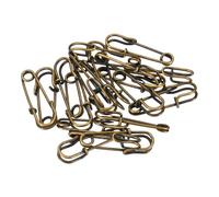 YOKIVE 20 Stück Sicherheitsnadeln, Große Metall-Nähnadeln | Basteln, Ideal für Kleidung, Stricken, Nähen (Bronze, 1,06 Zoll).