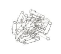 YOKIVE 20 Stück Sicherheitsnadeln, Große Metall-Nähnadeln | Basteln, Ideal für Kleidung, Stricken, Nähen (Silberton, 1,06 Zoll).