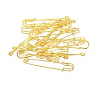 YOKIVE 20 Stück Sicherheitsnadeln, Große Metall-Nähnadeln | Basteln, Ideal für Kleidung, Stricken, Nähen (Goldfarben, 3,94 Zoll).