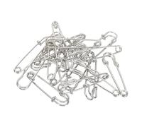 YOKIVE 20 Stück Sicherheitsnadeln, Große Metallnadeln | Handwerksanfertigung, Ideal für Kleidung, Stricken, Nähen (Silberton, 1,97 Zoll)