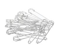 YOKIVE 20 Stück Sicherheitsnadeln, Große Metallnadeln | Handwerksanfertigung, Ideal für Kleidung, Stricken, Nähen (Silberfarben, 3,5 Zoll)