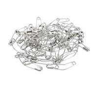 YOKIVE 50 Stück Gebogene Sicherheitsnadeln, Vernickelte Quiltnadeln | Kleidung Befestigen, Ideal für Basteln, Quilten, Stricken, Nähen (Silberfarben, 1,5 Zoll)