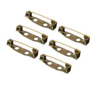 YOKIVE 50 Stück Sicherheitsnadeln, Broschenverschluss-Pins | Abzeichenhandwerk Ideal für Namensschilder, Schmuckherstellung (Bronzeton, 20 mm)