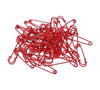 YOKIVE 50 Stück Sicherheitsnadeln, Große Metallnadeln | Handwerksanfertigung, Ideal für Kleidung, Stricken, Nähen (Rot, 1,97 Zoll)