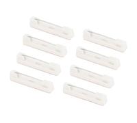 YOKIVE 50 Stück Sicherheitsnadeln, selbstklebende Broschenverschlussstifte | Badge-Handwerksfertigung ideal für Namensschilder, Schmuckherstellung (Weiß, 31 mm)