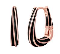 Yokoamii - Creolen aus Messing in Roségold 1 ct Damen