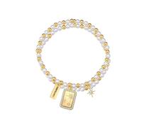 Yokoamii - Perlen-Armband Sterne aus Mes...