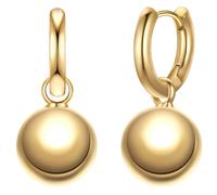 Yokoamii Damen Creolen Metall-Legierung Gelbgold-Optik Modeschmuckcreolen