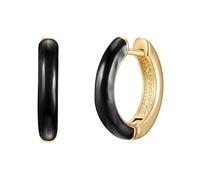 Yokoamii - Creolen Metall-Legierung in Gelbgold Ohrringe Damen