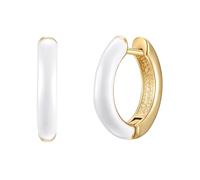 Yokoamii - Creolen Metall-Legierung in Gelbgold Ohrringe Damen